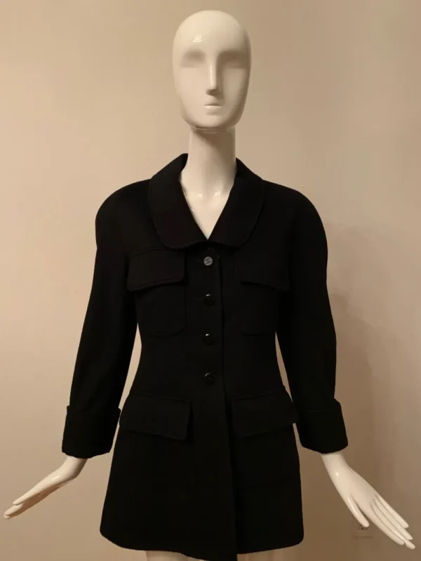 Chanel 100% Cashmere Black Jacket