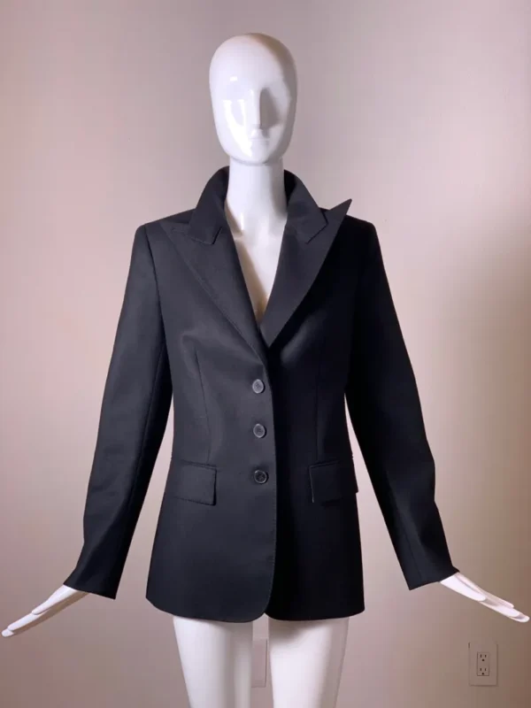 Hermes Black Wool Equestrian Riding Jacket