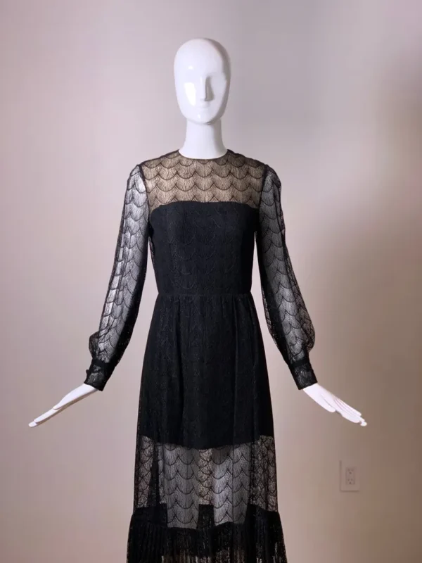 Vintage Givenchy Black Lace Dress